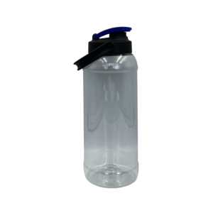 Termo 1L natural con asa - azul
