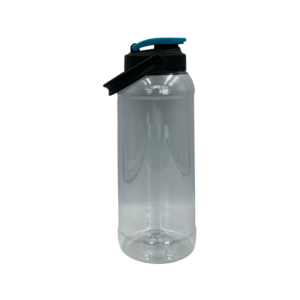 Termo 1L natural con asa - azul
