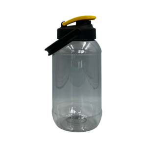 Tarro 500ml natural con asa - amarillo