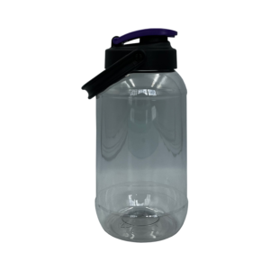 Tarro 500ml natural con asa - morado