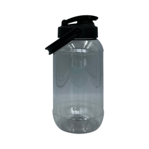 Tarro 500ml natural con asa - negro
