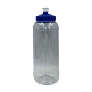 Termo 1L chupón natural - azul