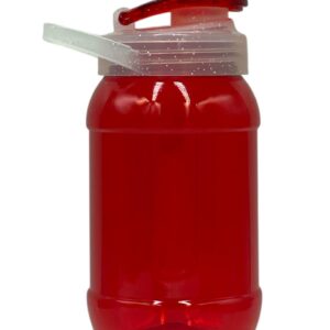 Termo 500ml color asa glitter - Rojo tráslucido