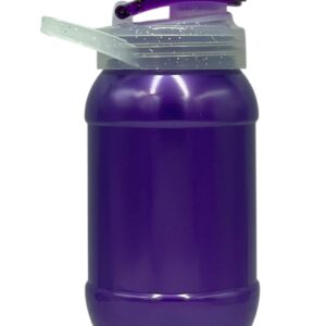 Termo 500ml color con asa glitter - morado solido