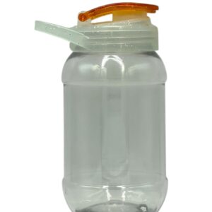 Termo 500ml con asa glitter - tapa asa glitter color naranja